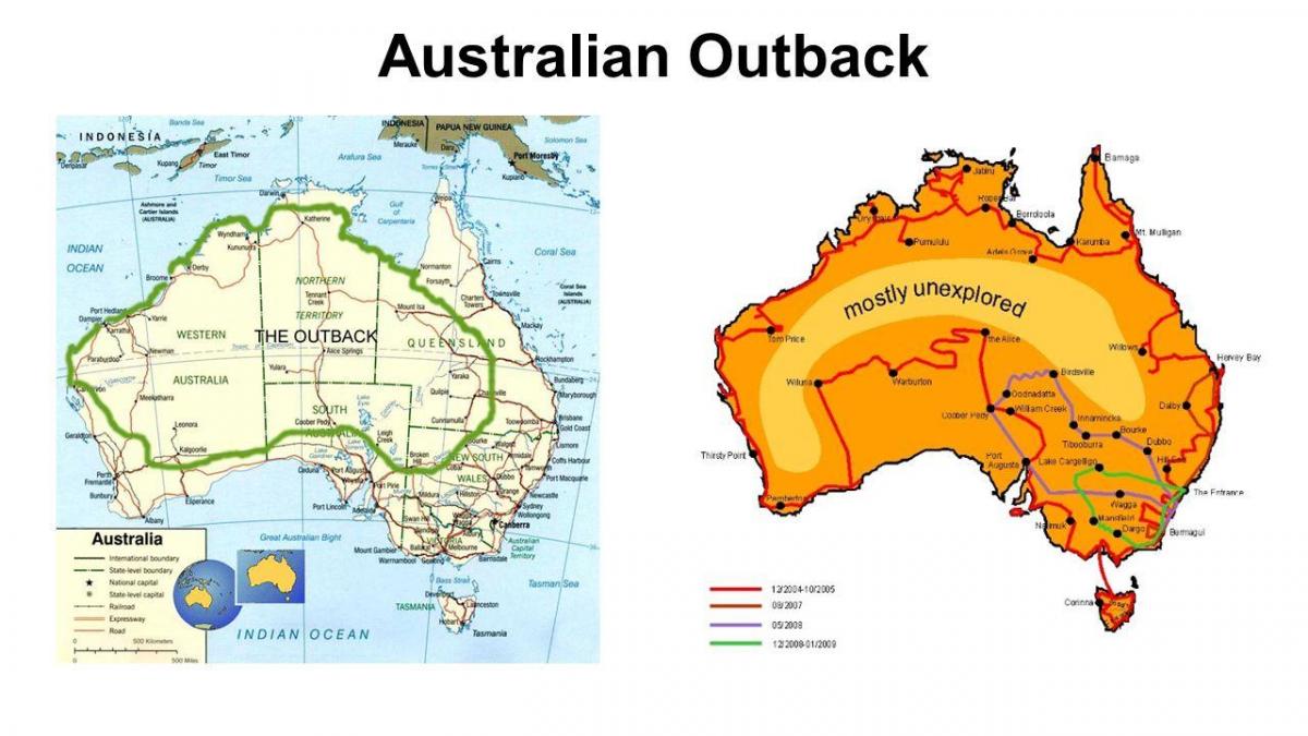 Australian outback map