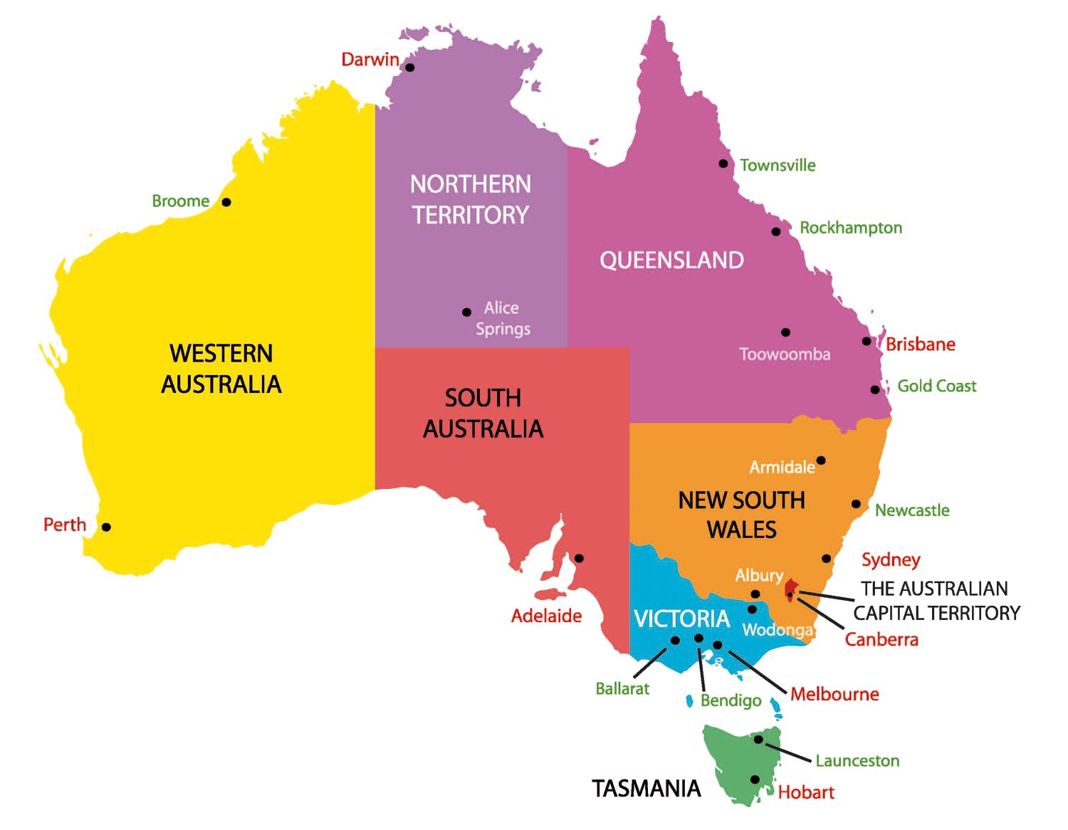 australia map with capital cities Australia Capital Cities Map Map Of Australia With Capital australia map with capital cities