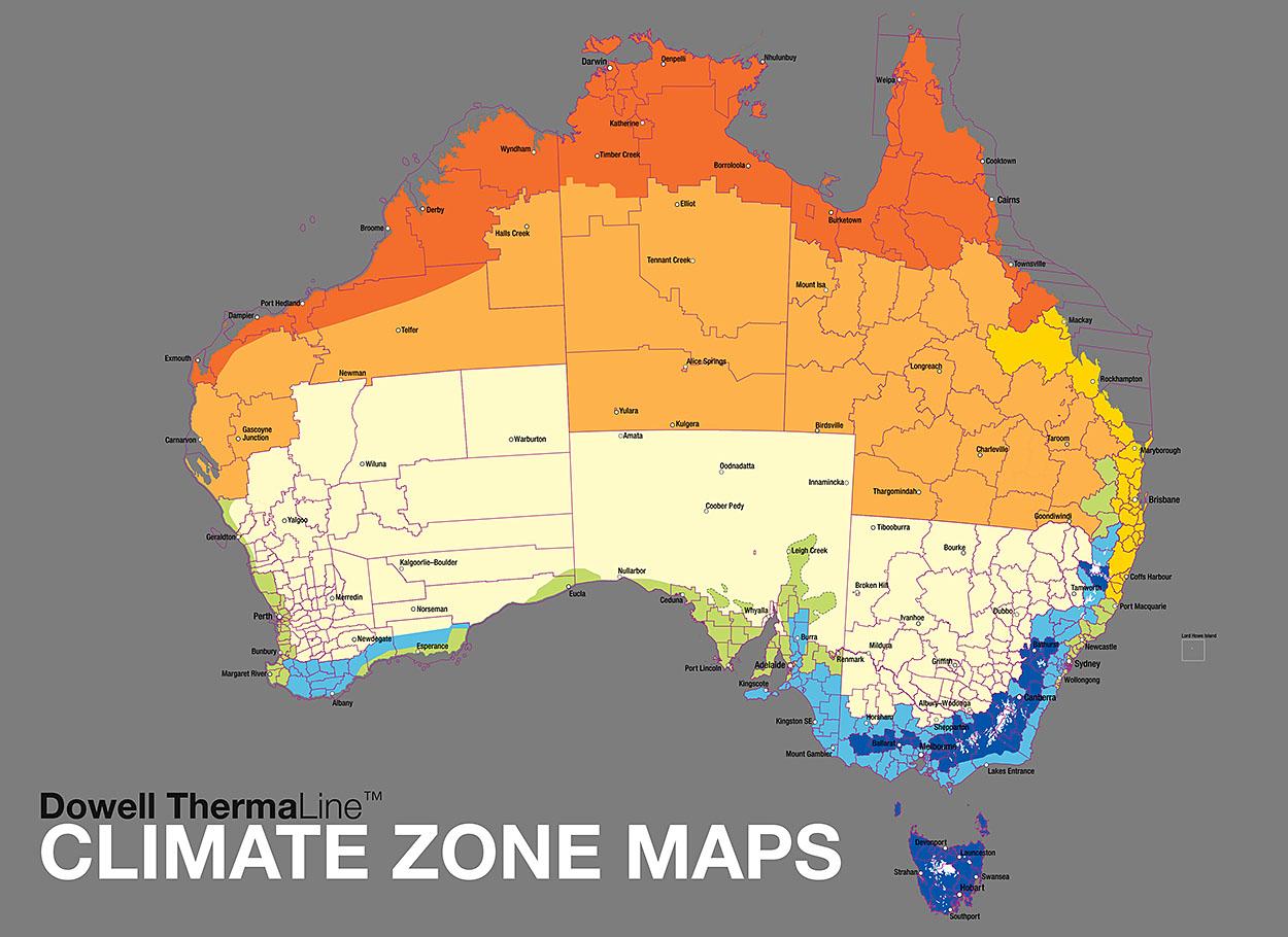 Australia Climate Zones Map 