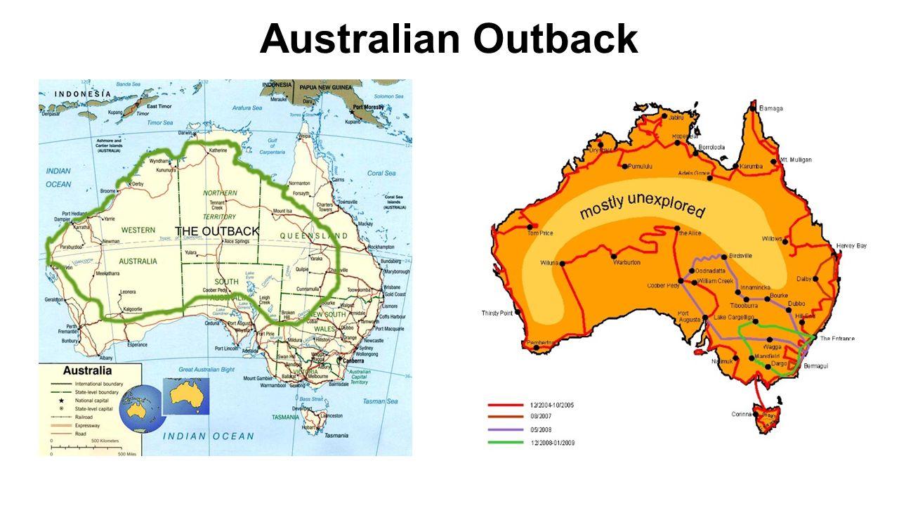 Outback Australia Map 