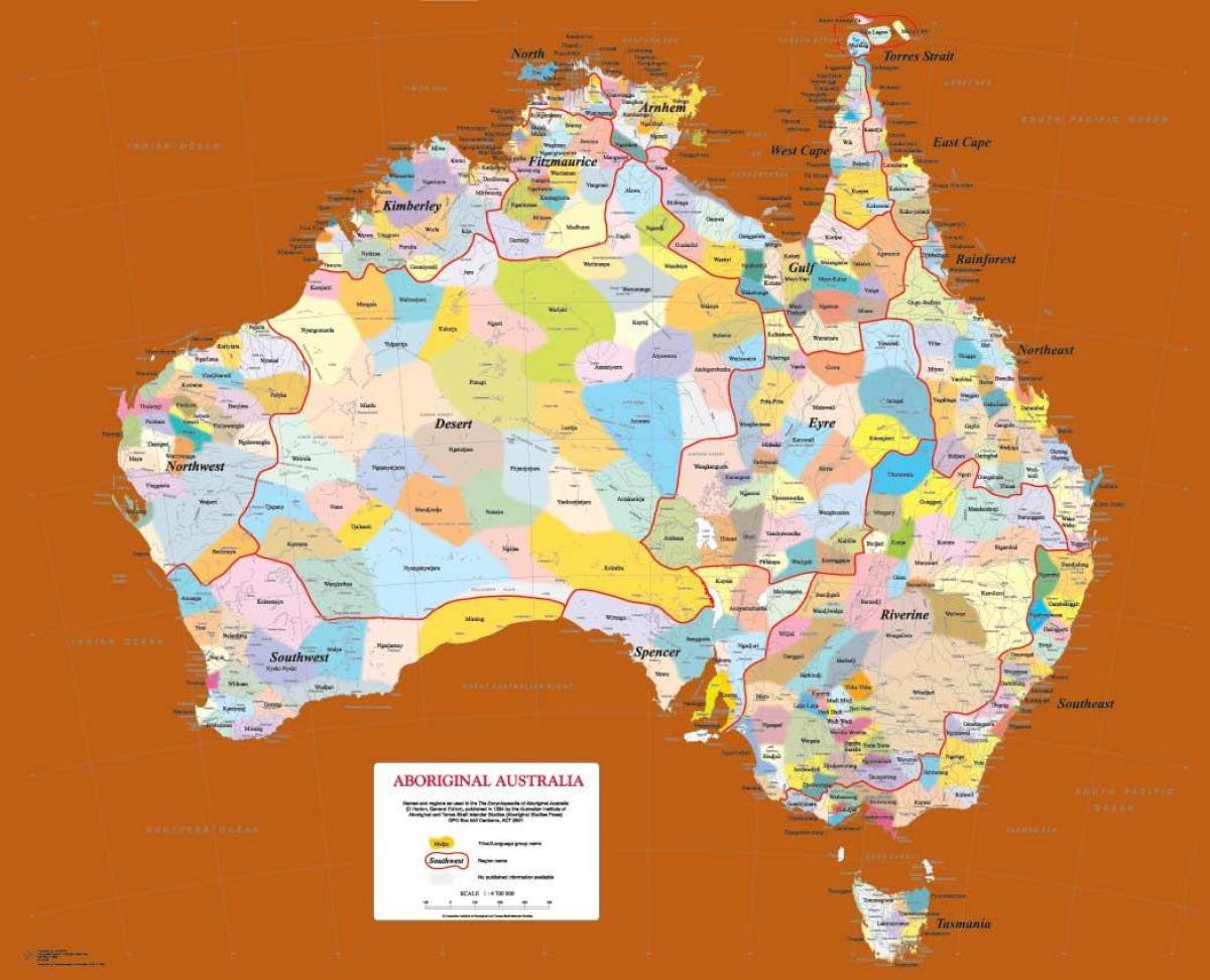 aboriginal map of Australia
