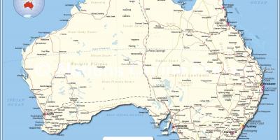 Airports in Australia map