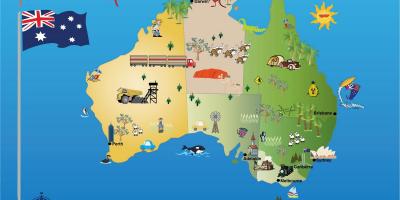 Australia map tourist attractions
