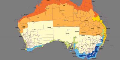 Australian climate zones map