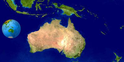 Australia map satellite