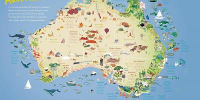 Tourist map of Australia