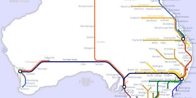 Australian trains map