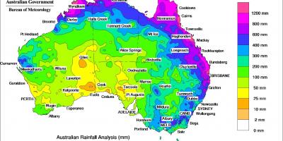 Weather map of Australia