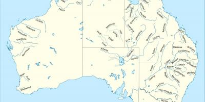 Rivers in Australia map