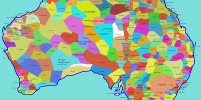 Map of indigenous Australia