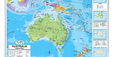 Australia and surrounding countries map