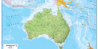 Show map of Australia