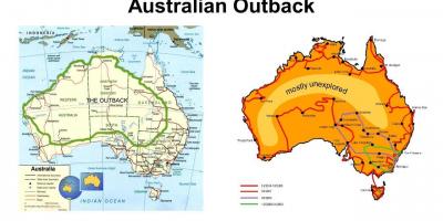Australian outback map